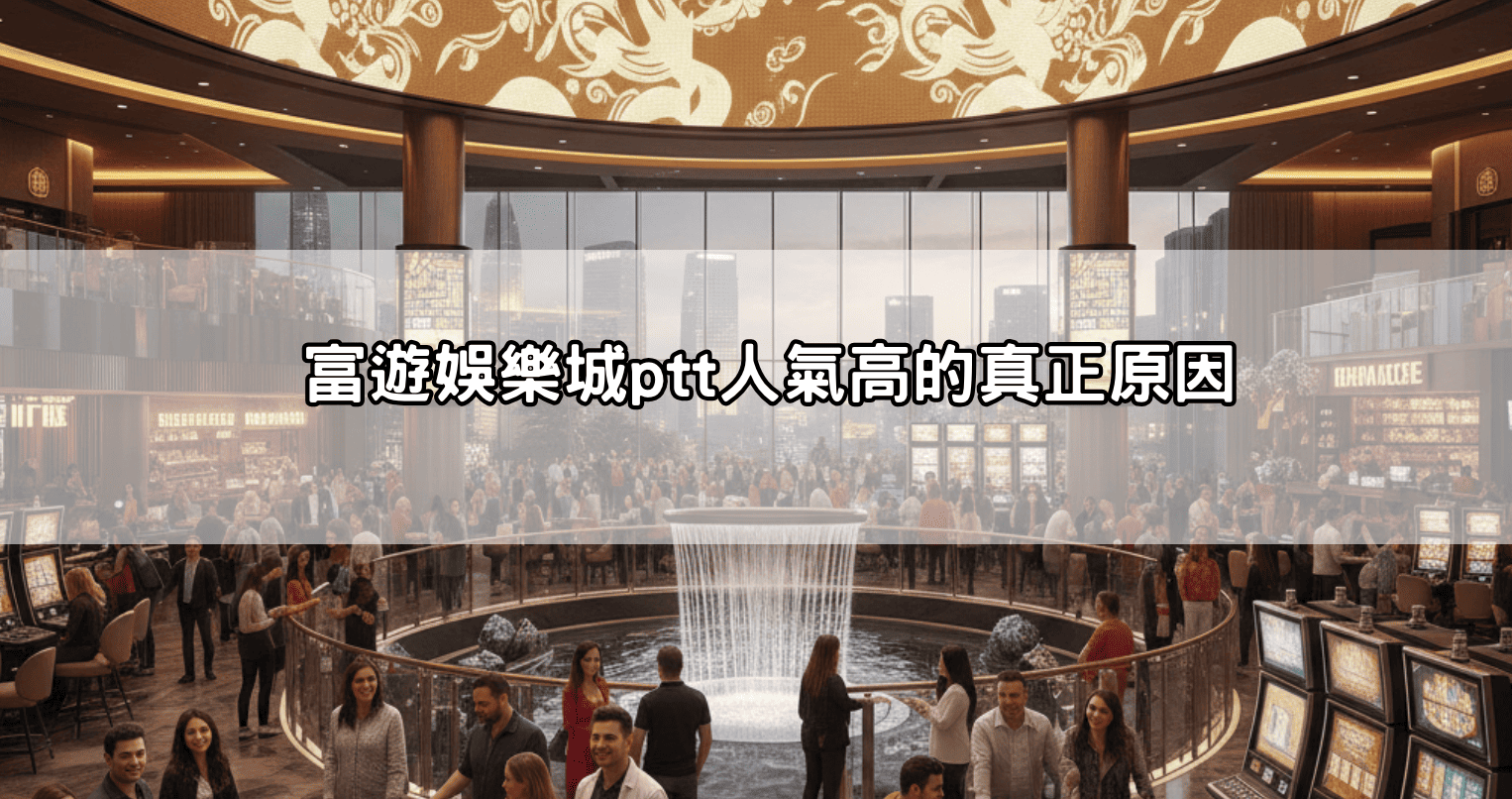 富遊娛樂城ptt人氣高的真正原因